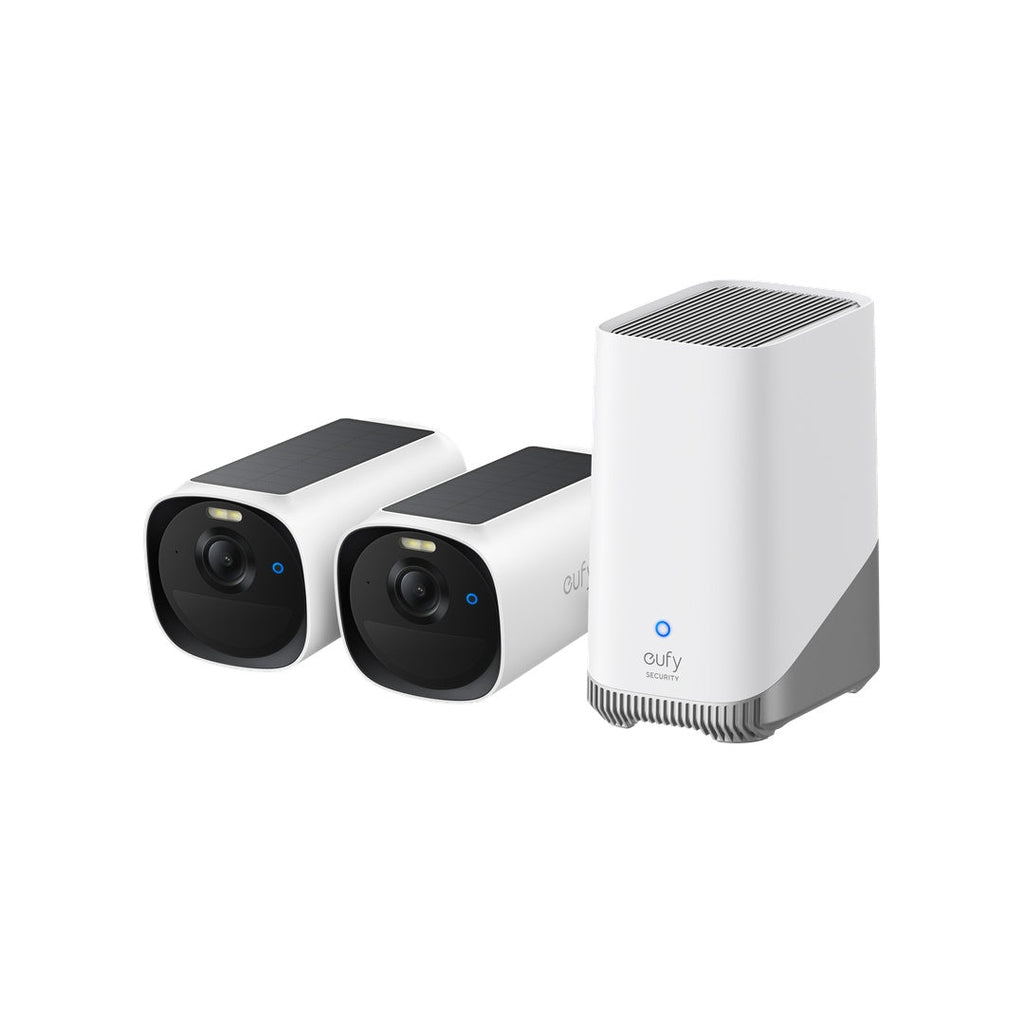 Eufy Security eufyCam E40 Wireless 2K Solar Security Camera Kit â?? 2 Cameras with HomeBase 2