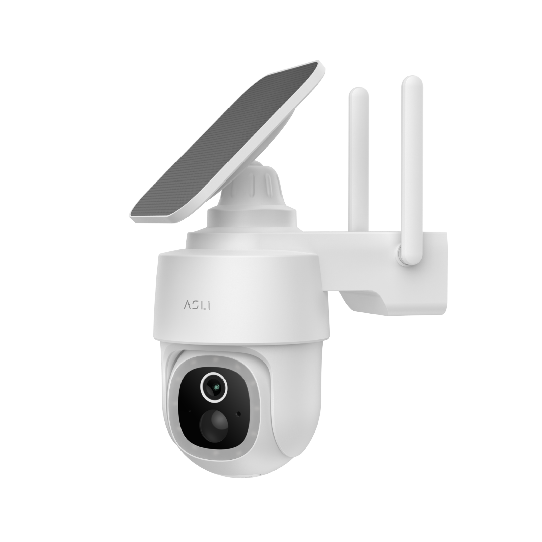 Asli Global EcoView Series - 4MP Solar-Powered Smart WIFI Security Camera