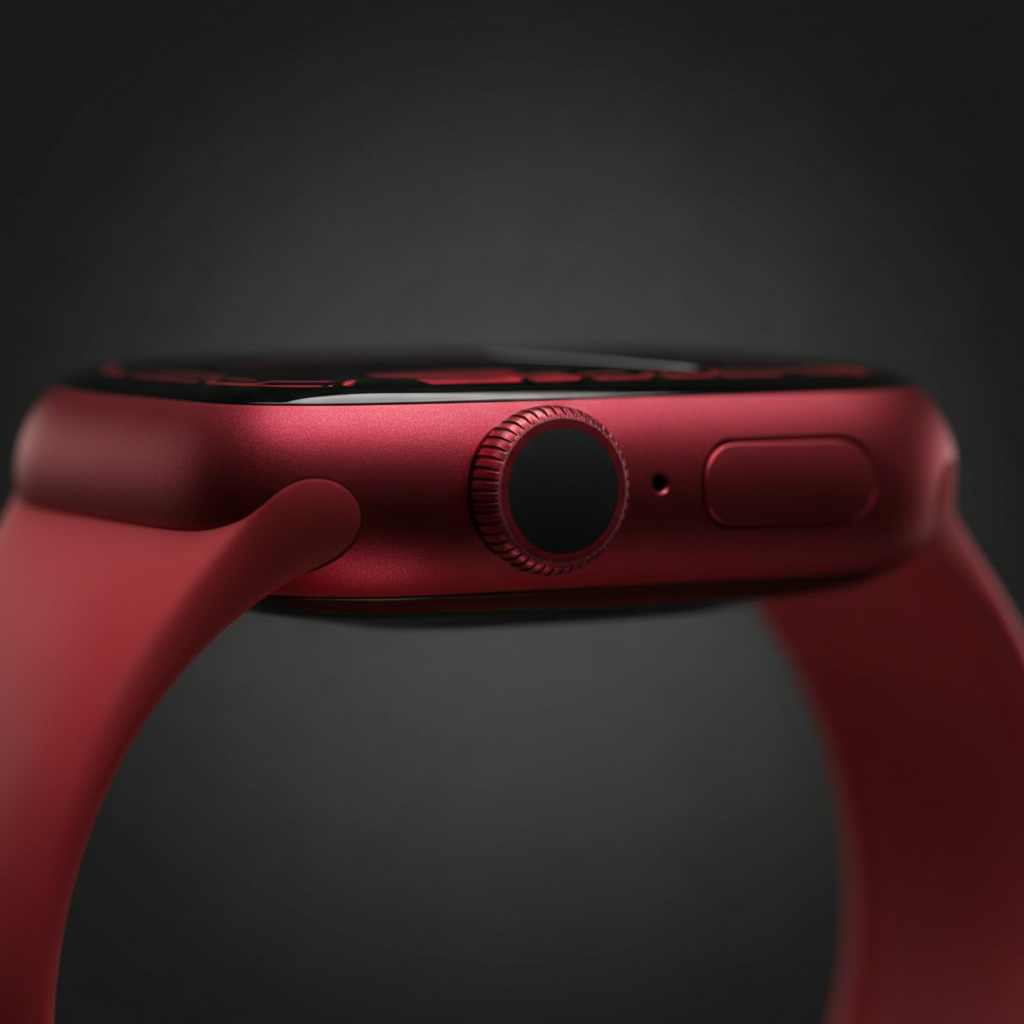 Apple Watch Series 7 GPS, 41mm Red Aluminium Case with Red Sport Band - Regular