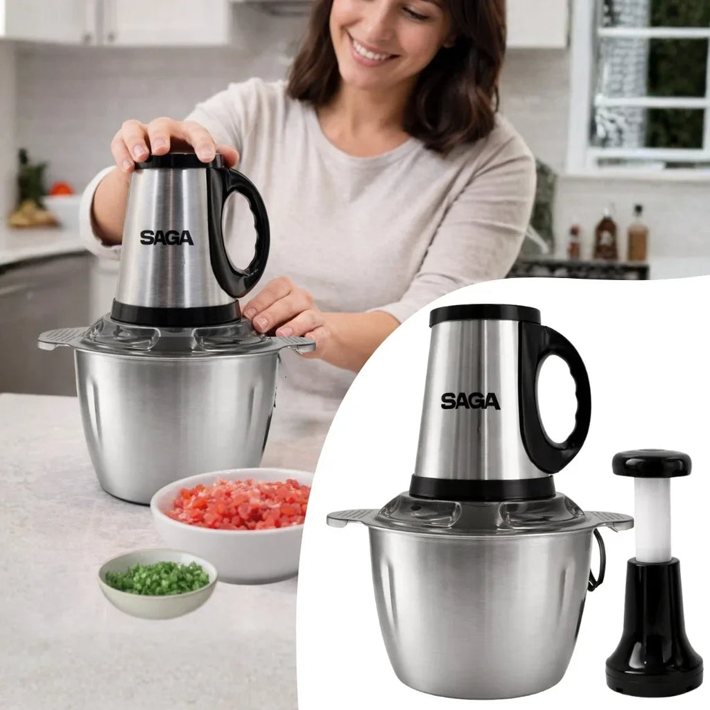SAGA SG-2614 Food Processor with 4L Capacity and 1000W Power