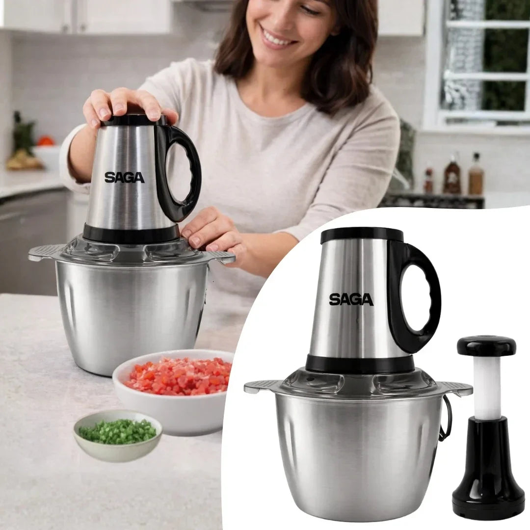 SAGA SG-2614 Food Processor with 4L Capacity and 1000W Power