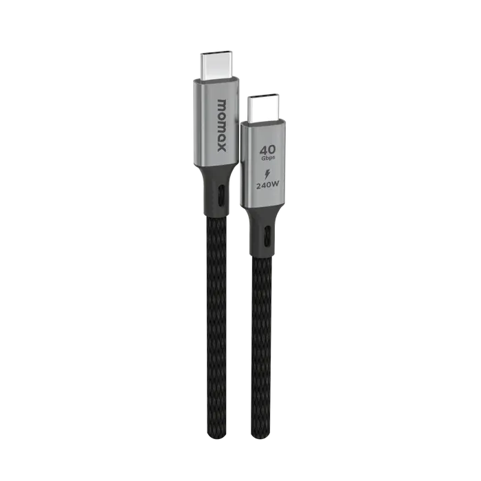 Momax Elite 240W USB-C USB 4 40Gbps.cable 1m | Black