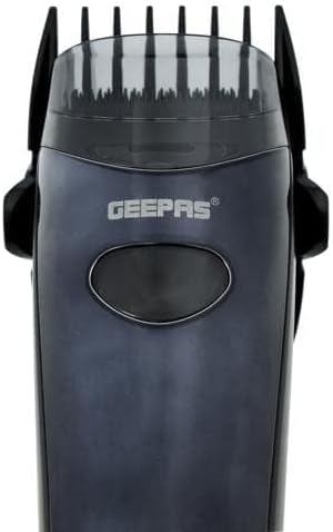 Geepas Rechargeable Hair & Beard Trimmer â?? 2 Combs, 4 Lengths, Li-Ion, Ceramic & Titanium Blade