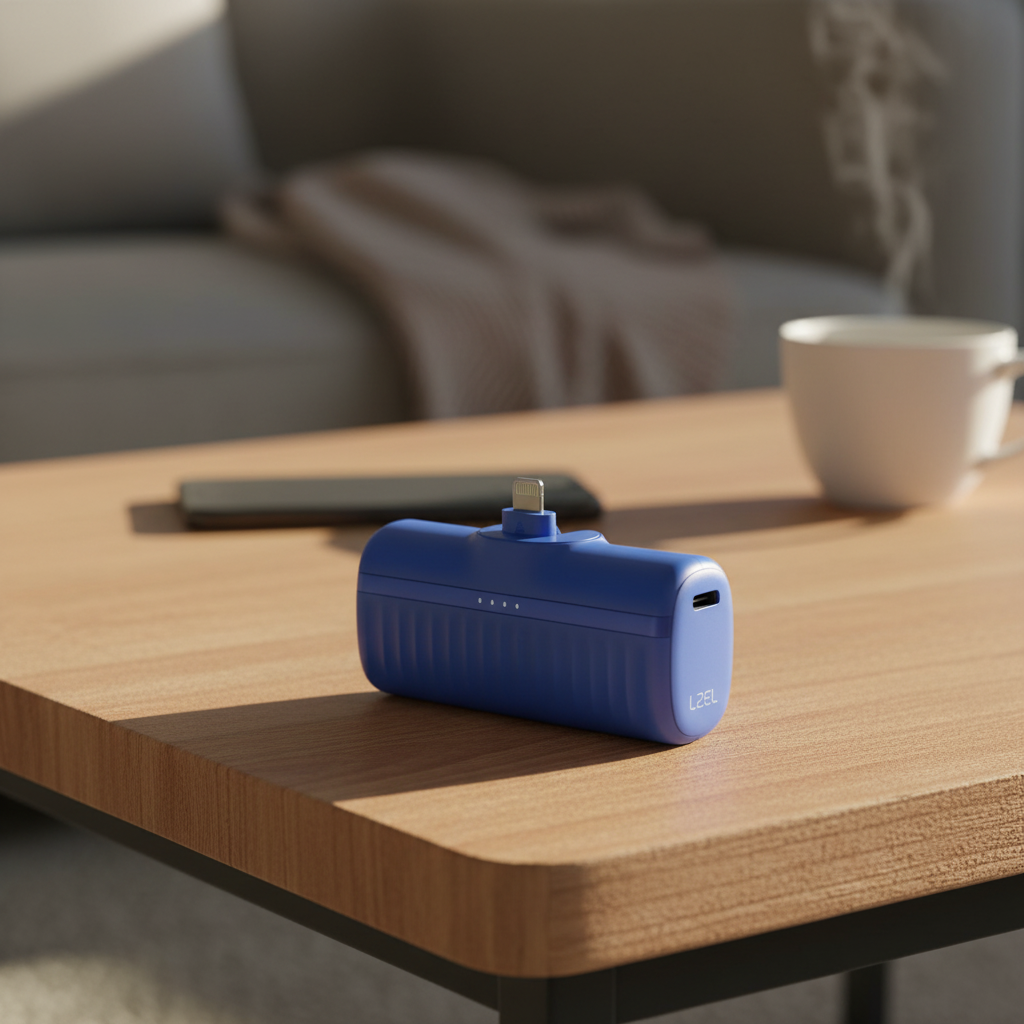 LZEL PrimeBrio Clip C5 Mini Power Bank – 5000mAh, 20W, USB-C | Blue