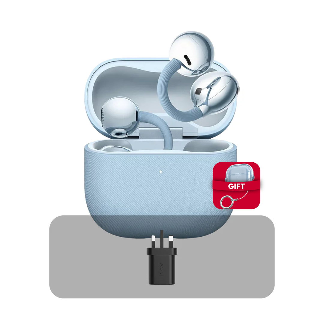 Huawei FreeClip 2 Wireless Earbuds + Free Cover + Bundle Offer | Blue