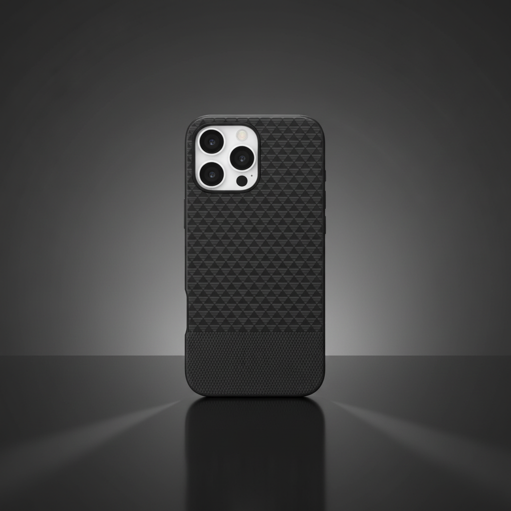 LZEL MagCarbon Splice Case for iPhone 16 Pro Max | Black Carbon
