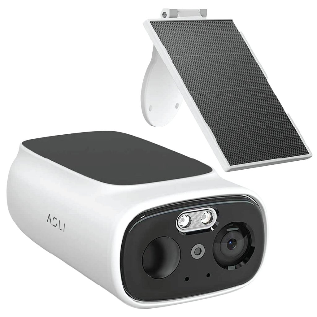 Asli Global EVOCAM  The Solar-Powered Security Camera That Never Dies | 7500mAh Battery + Solar â€¢ 10m Night Vision â€¢ IP65 Weatherproof
