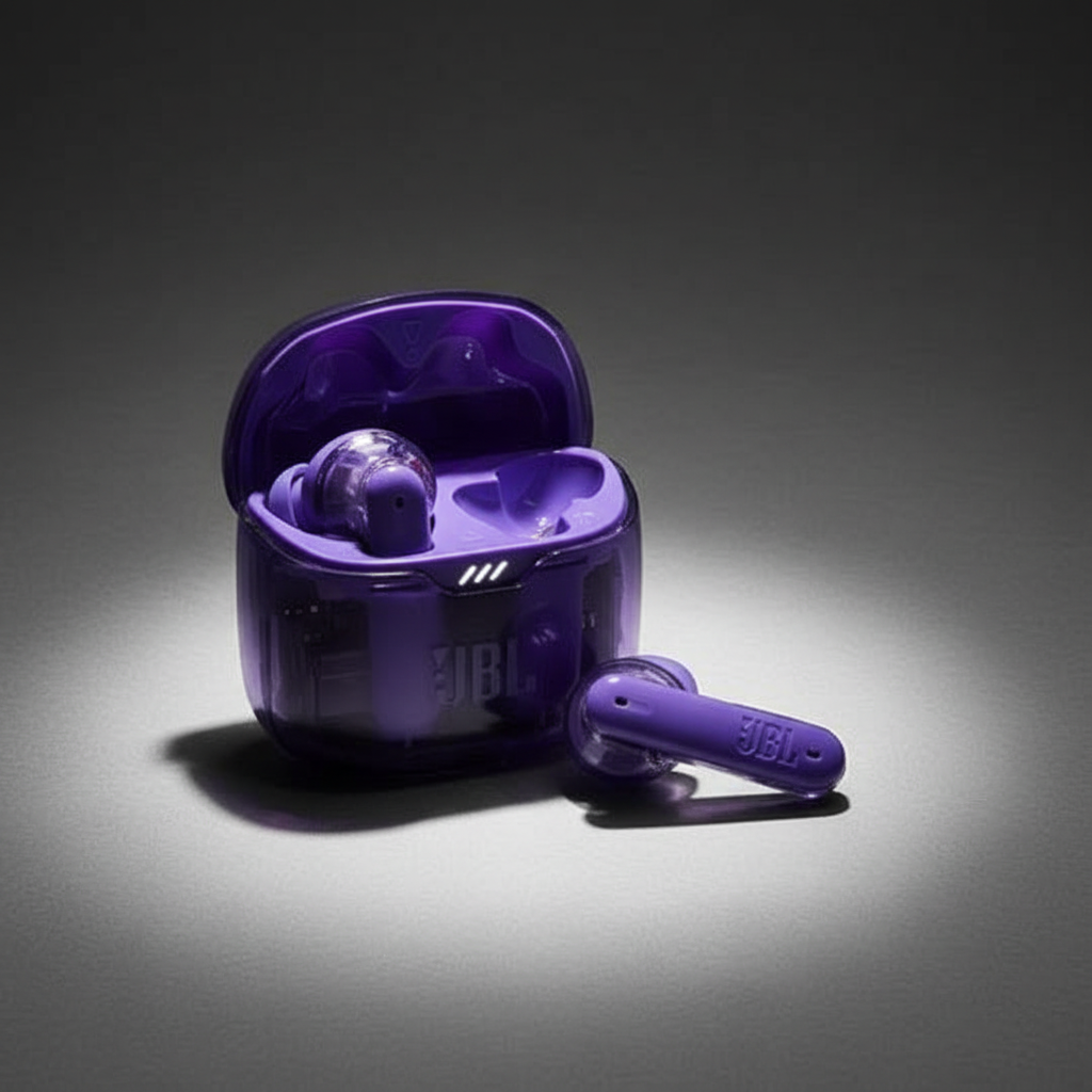 JBL Tune Flex Ghost Edition With Active Noise Cancelling | Purple