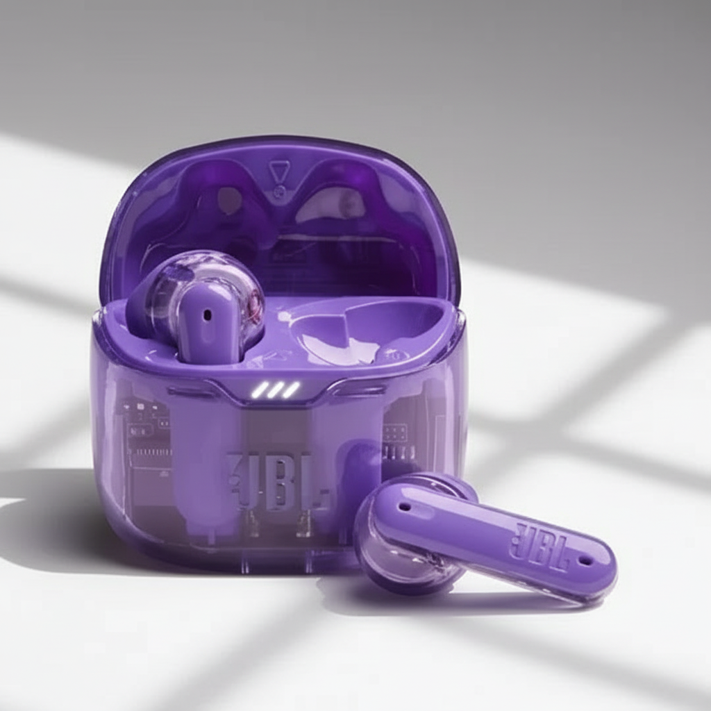 JBL Tune Flex Ghost Edition With Active Noise Cancelling | Purple