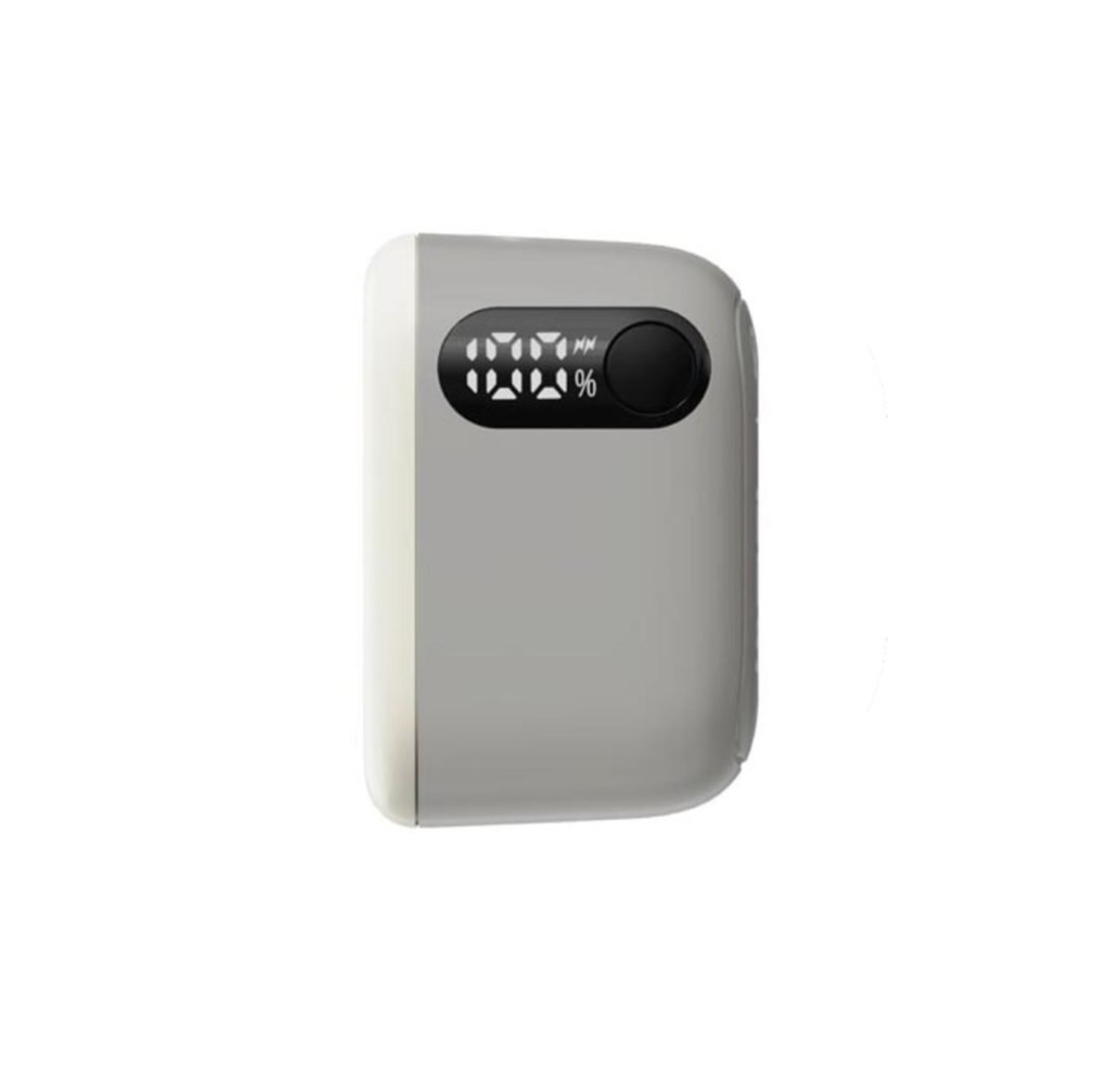 Momax 1-Power Mini 5000mAh Bulit-in foldable USB- C Battery pack | White