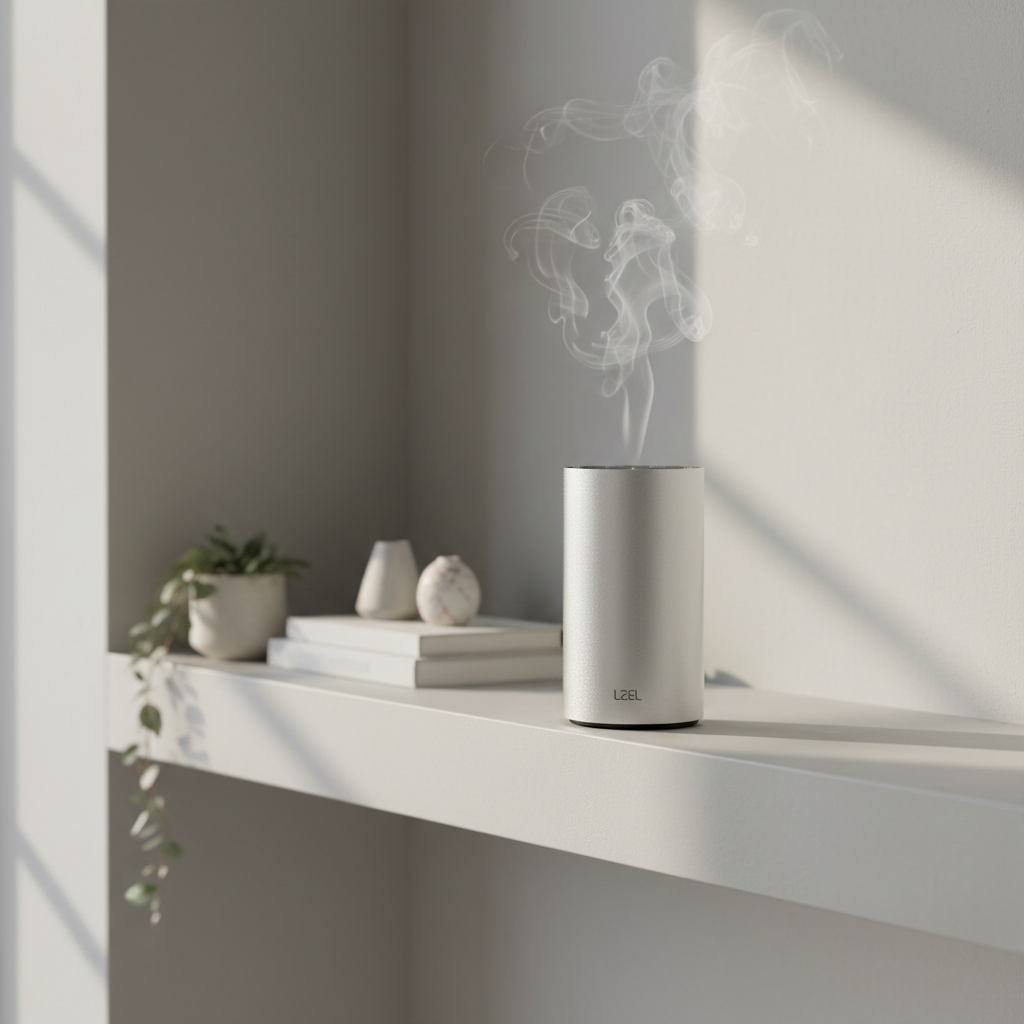 LZEL Aroma Diffuser Aromavista Elite Mini Essential Oil Diffuser Waterless Nebulizer Aroma Diffuser, 2000mah | Silver