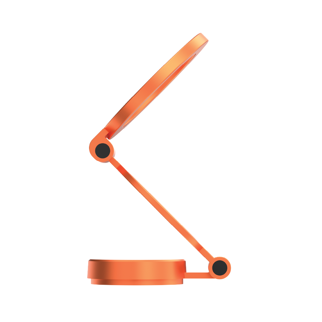 LZEL  360Â° Magnetic Suction Phone Holder Three-Axis Adjustable Angle | Robust Magnetic Grip | Orange
