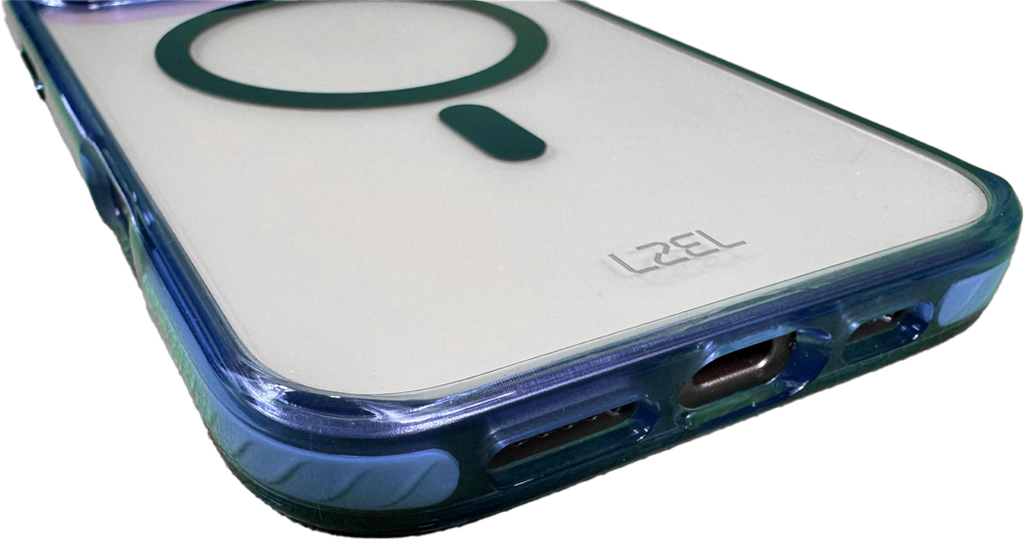 LZEL iPhone 16 Pro  Armor Clear Case With MagSafe | Blue