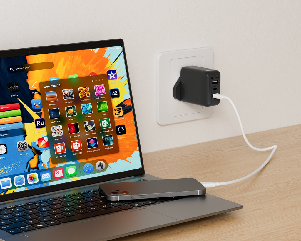 aslitec VexoraGaN 35W â€“ Premium GaN Charger, Dual USB-A + USB-C Ports