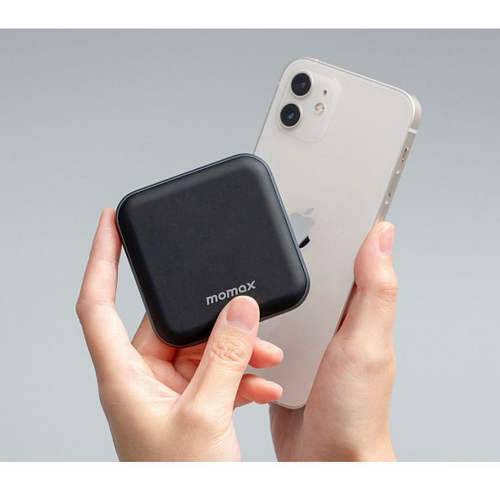 Momax Q.mag Power2 3500 mAh Magnetic Wireless Battery Pack | Black