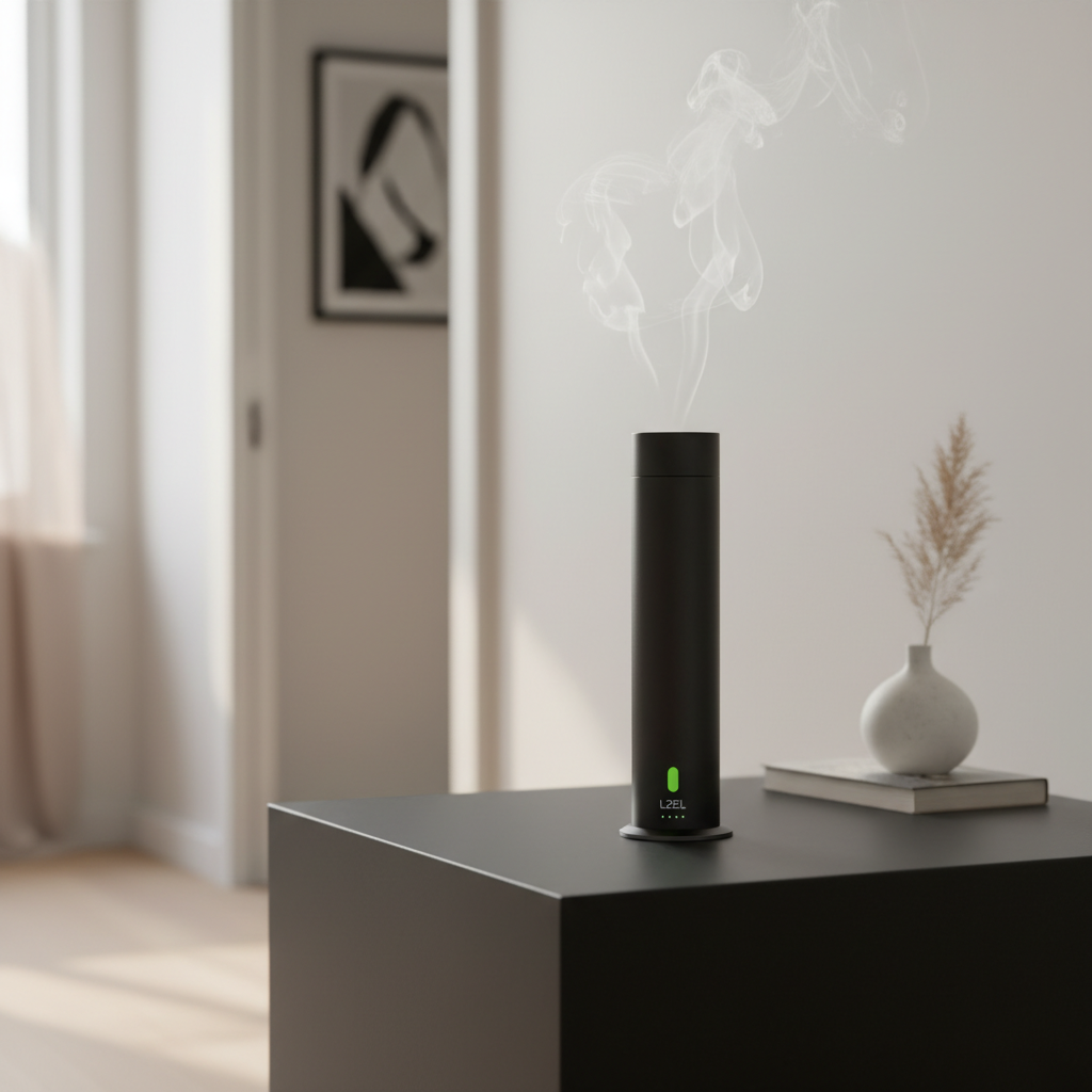 LZEL Aroma Diffuser Aromavista Luxe Luxury Scent Diffuser 120ml, Remote Controlled | Black