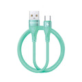 90 Percent Voltline 90 Series USB-A to Type-C Silicone Cable 1M| Light Green