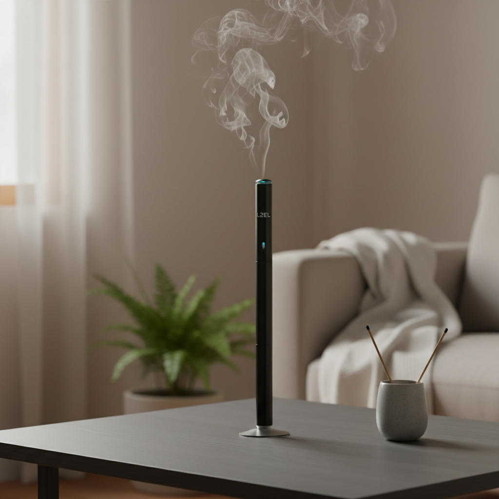 LZEL Aroma Diffuser Aromavista Serenity Prestige Scent Diffuser Waterless Nebulizer Aroma Diffuser, 2000sqft | Black