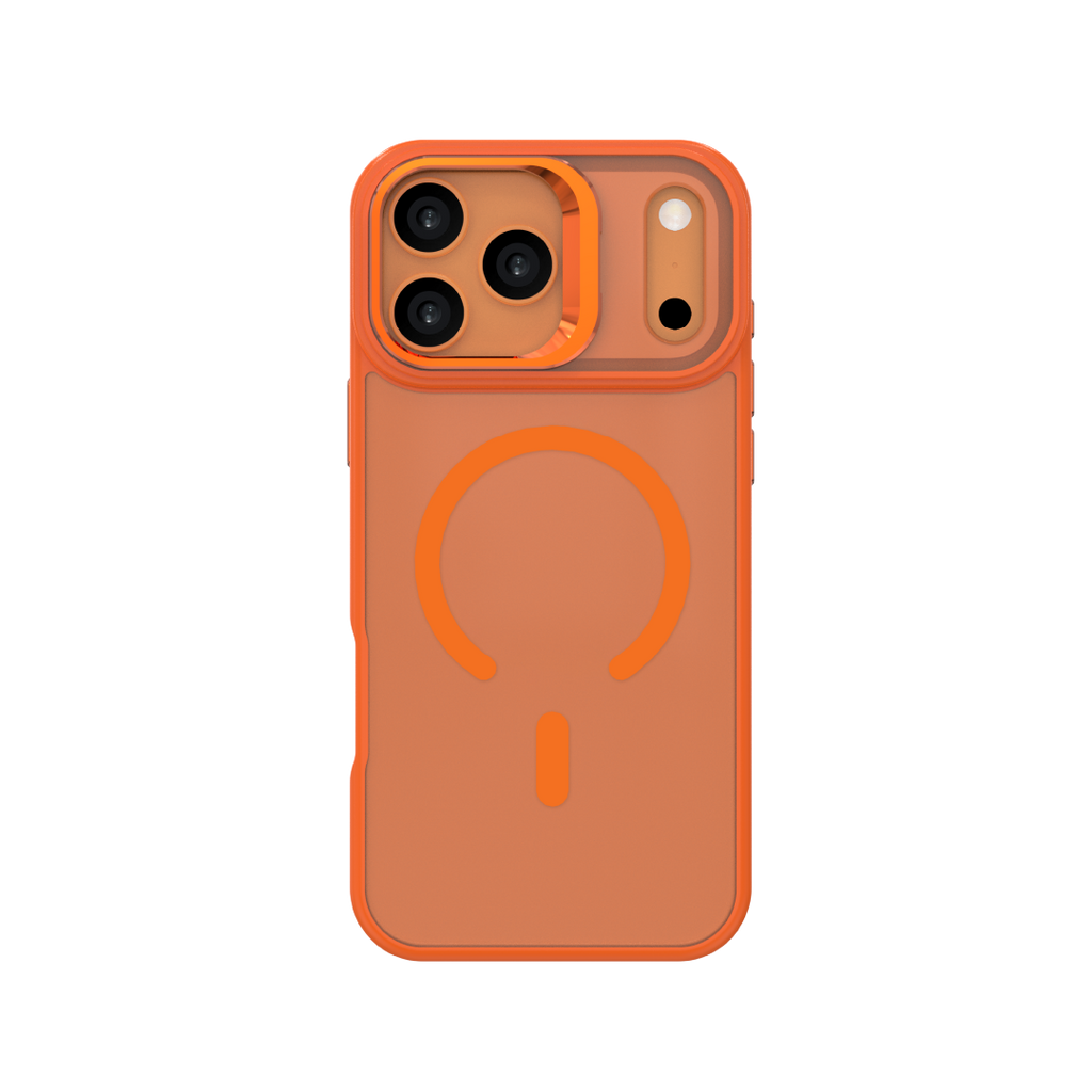 LZEL Oil Coating Camera Stand Case With Magsafe For IPhone 17 Pro | Orange