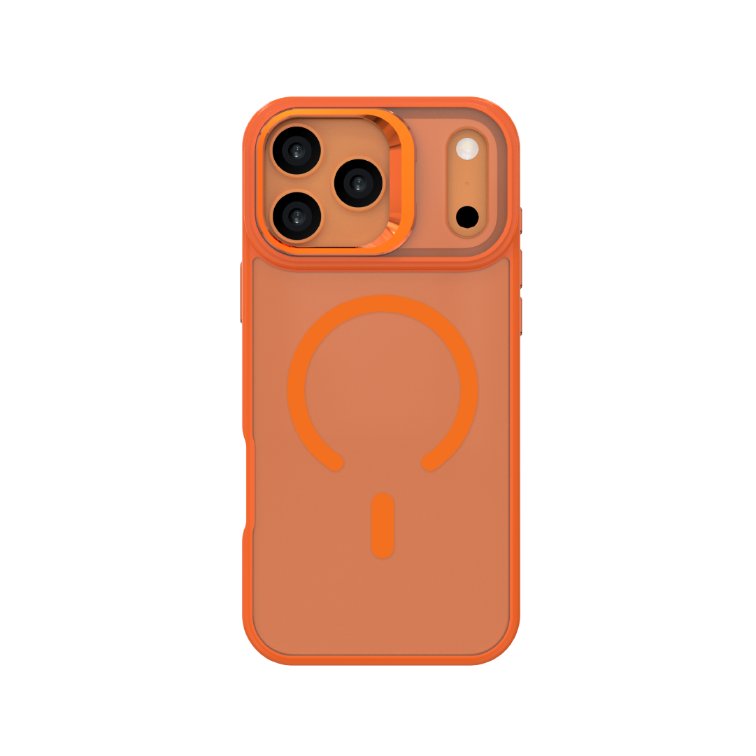 LZEL Oil Coating Camera Stand Case With Magsafe For IPhone 17 Pro | Orange