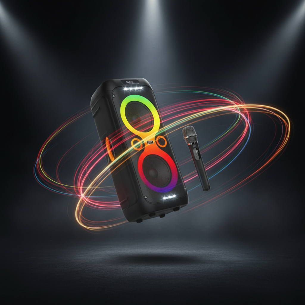 LZEL Aquilasonus A500 Karaoke BT Speaker LED Display 80W High-power 6000mah