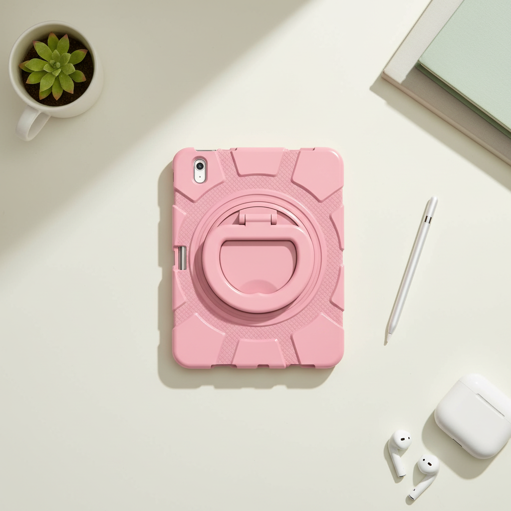 Asli Global Smartix Armor Shockproof Case for iPad 10th & 11th Generation (10.9" & 11") | Rose Gold