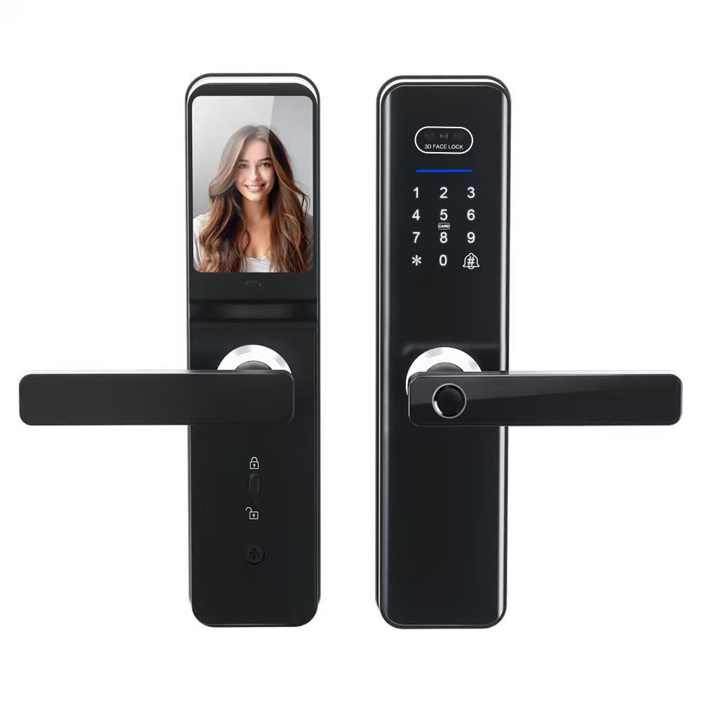 LZEL Smart Door Lock ZSN010 | 3D Facial Recognition, Fingerprint, Password, IC Card & Remote Unlock