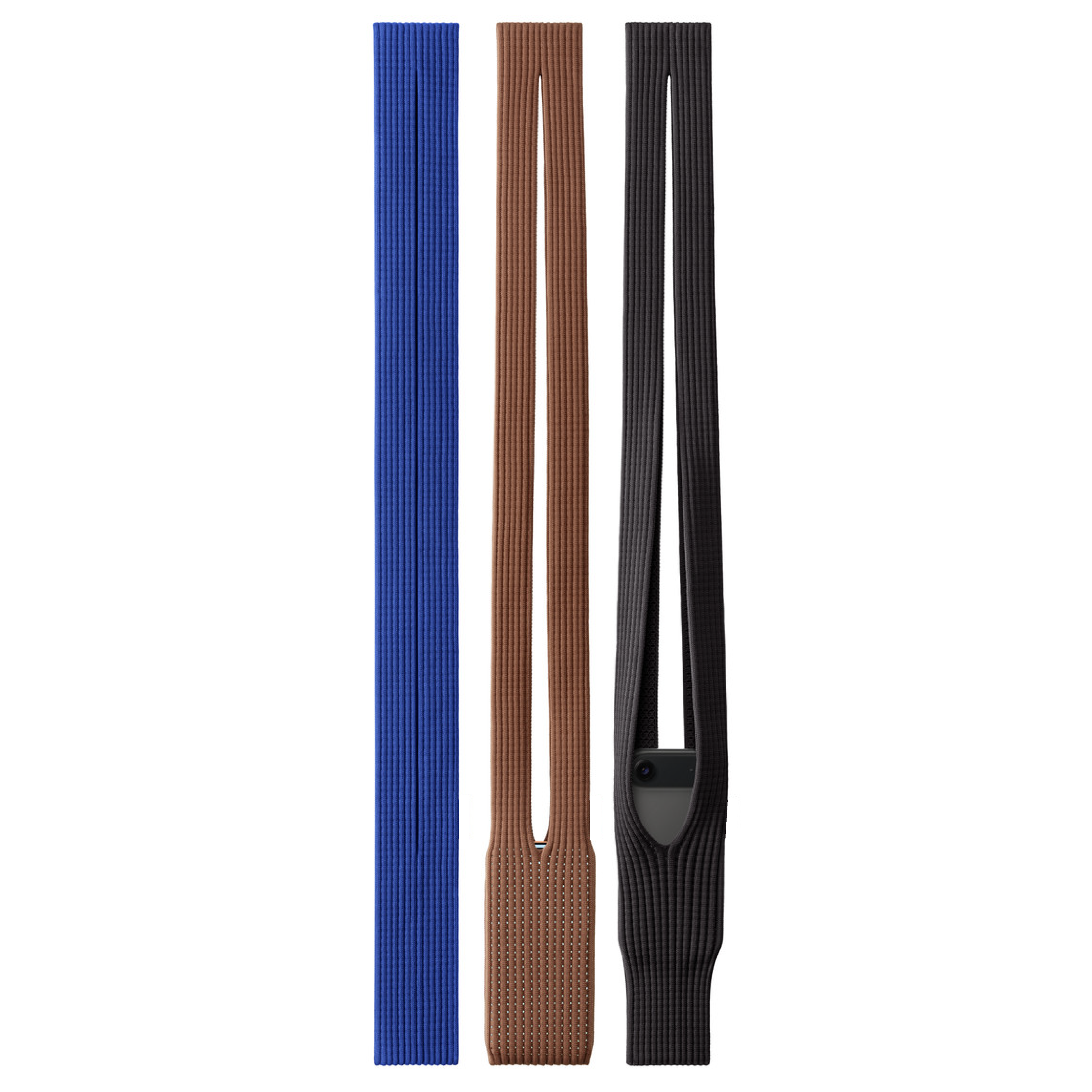 Phone Pocket with Strap â€“ Stretch Knit Wearable iPhone Holder 80 cm | Cinnamon