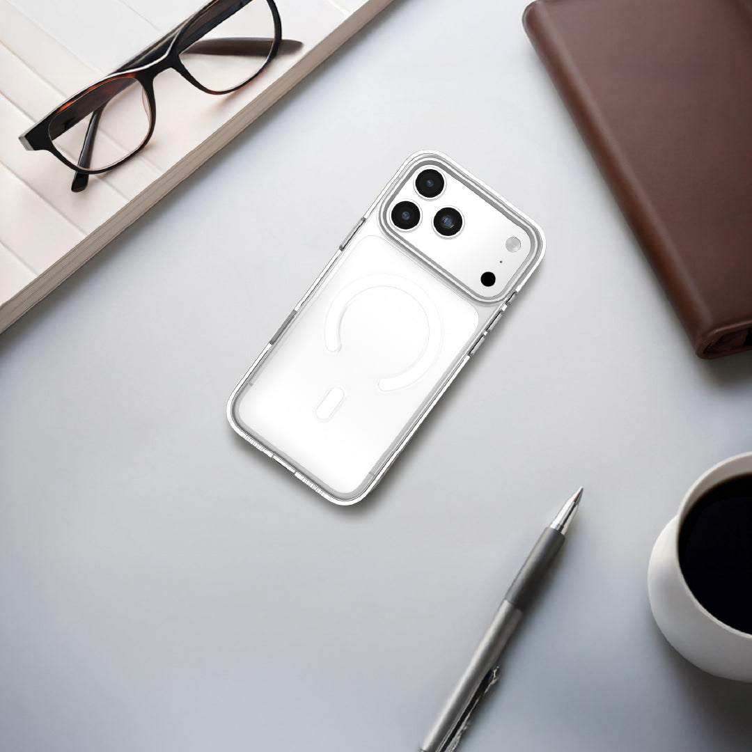 LZEL MagCrystal Groove Case for iPhone 17 Pro Max | Clear