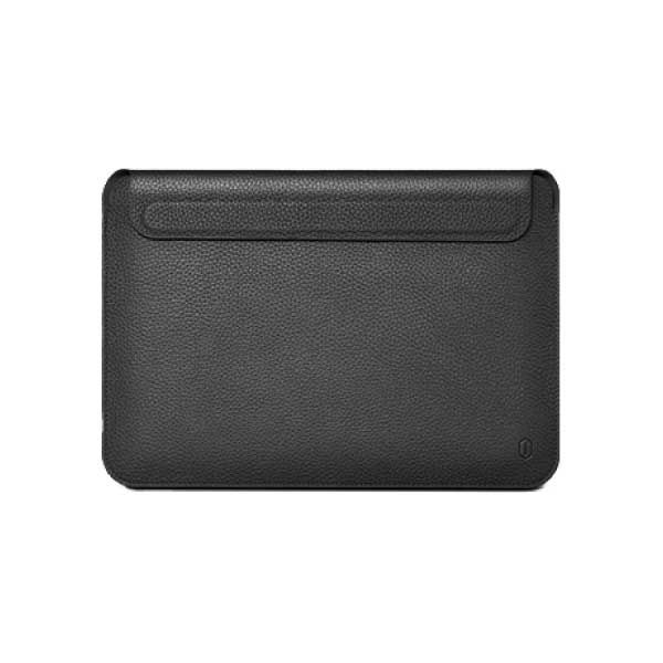 WIWU Genuine Leather Sleeve For Macbook 12 and Laptop | Black
