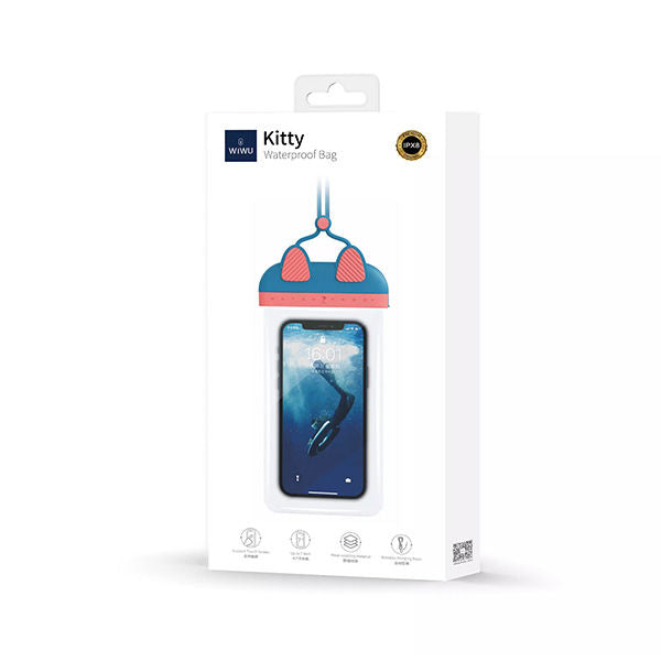 Wiwu Kitty WaterProof Bag Protection For Smartphones Electronics | Blue
