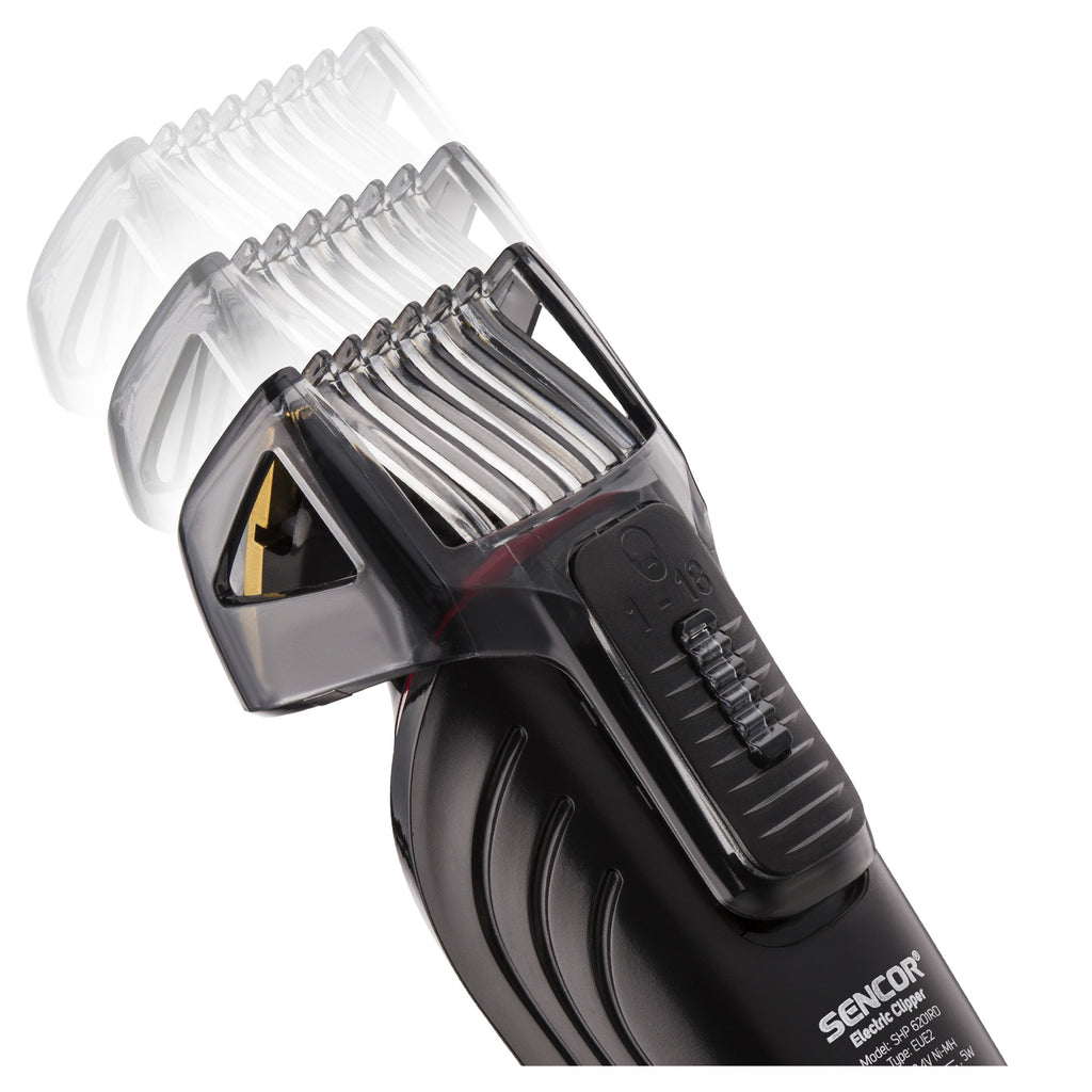 Sencor Cordless Hair Clipper SHP6201RD, Titanium blades