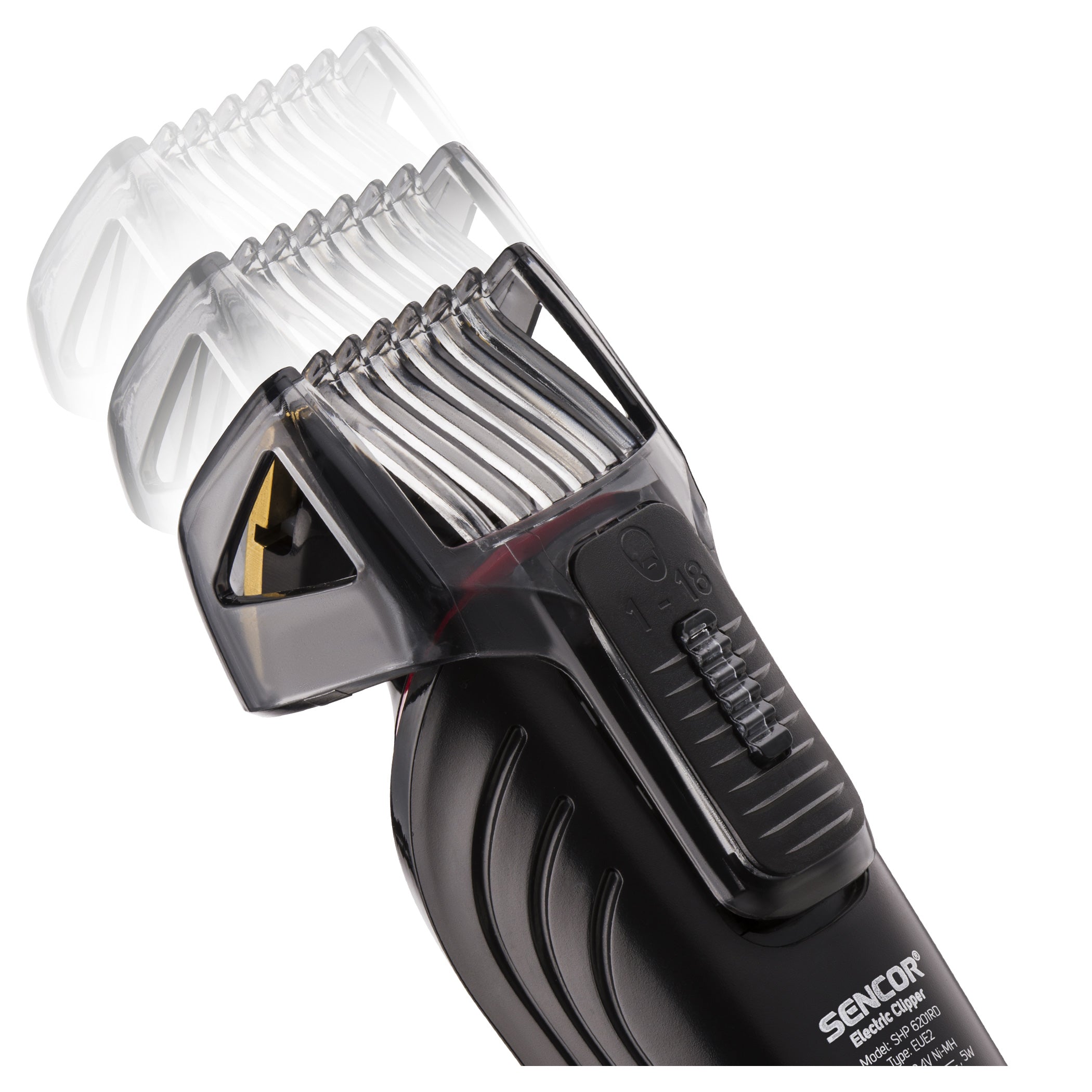 Sencor Cordless Hair Clipper SHP6201RD, Titanium blades