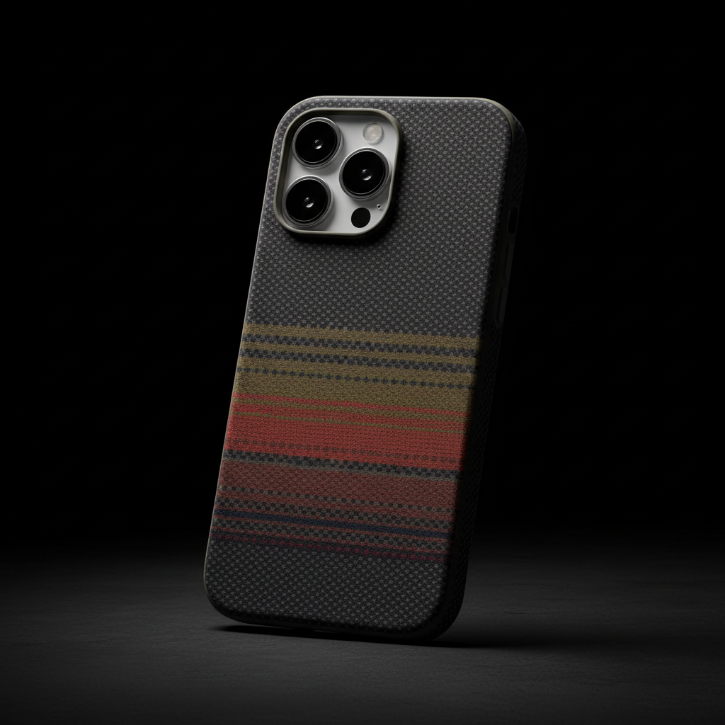 LZEL MagCarbon Splice Case for iPhone 16 Pro Max | Mix Brown