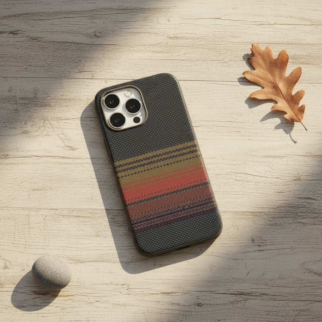 LZEL MagCarbon Splice Case for iPhone 16 Pro | Mix Brown
