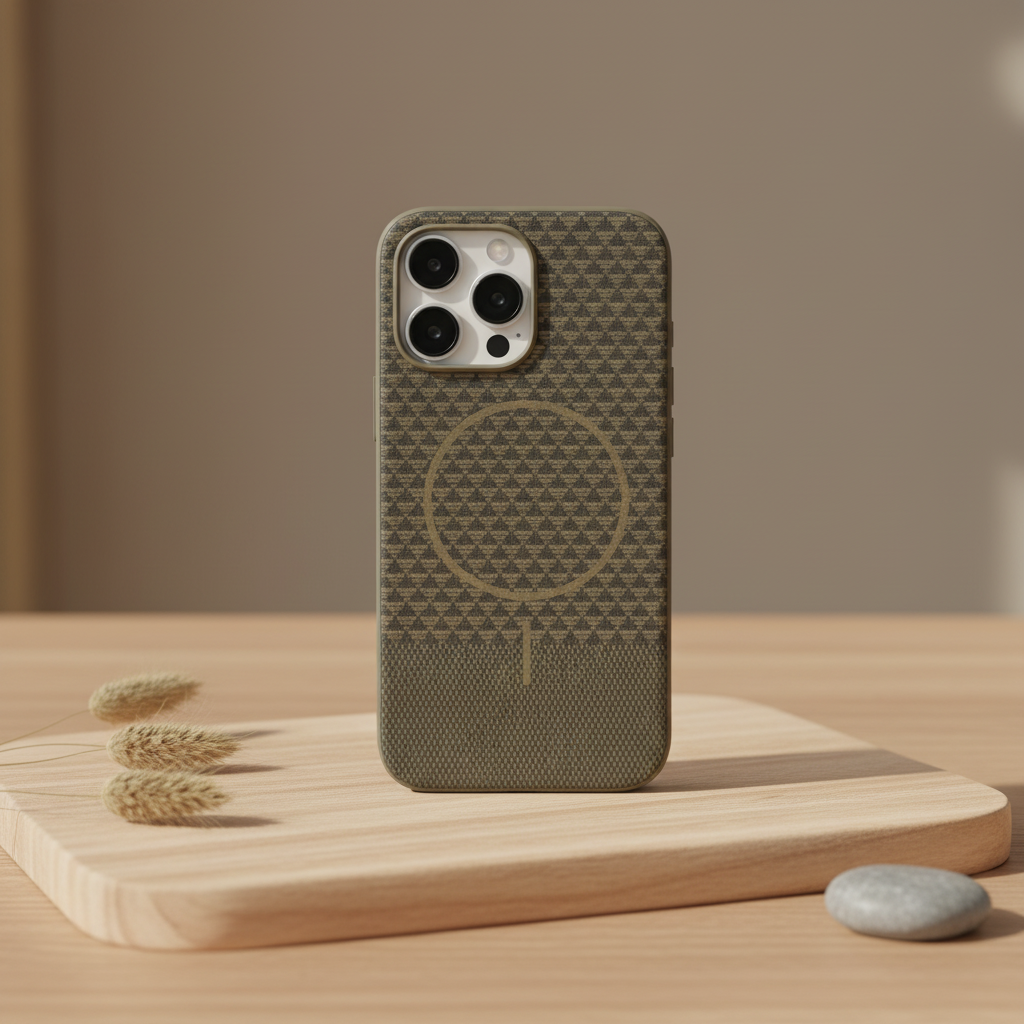 LZEL Magcarbon Splice Case for iPhone 16 Pro Max | Brown Carbon