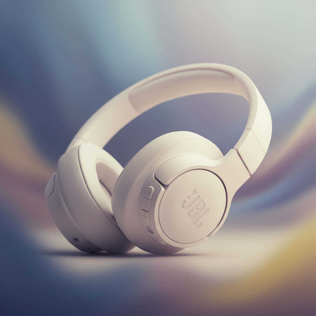 JBL Tune 720BT Wireless Over-Ear Headphones Pure Bass Sound | White