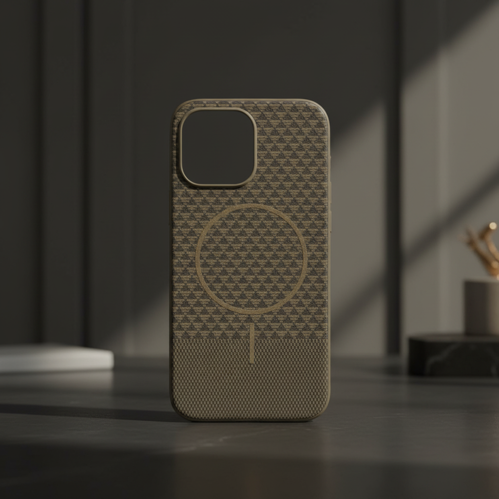 LZEL Magcarbon Splice Case for iPhone 16 Pro | Brown Carbon