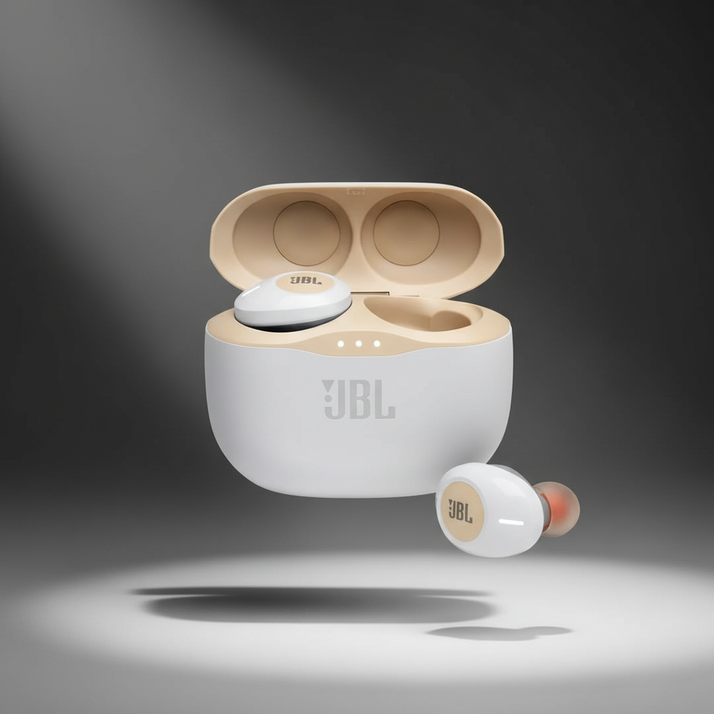 JBL Tune 125 Pure Bass Wireless Earphone Calling Music Bluetooth  | Gold