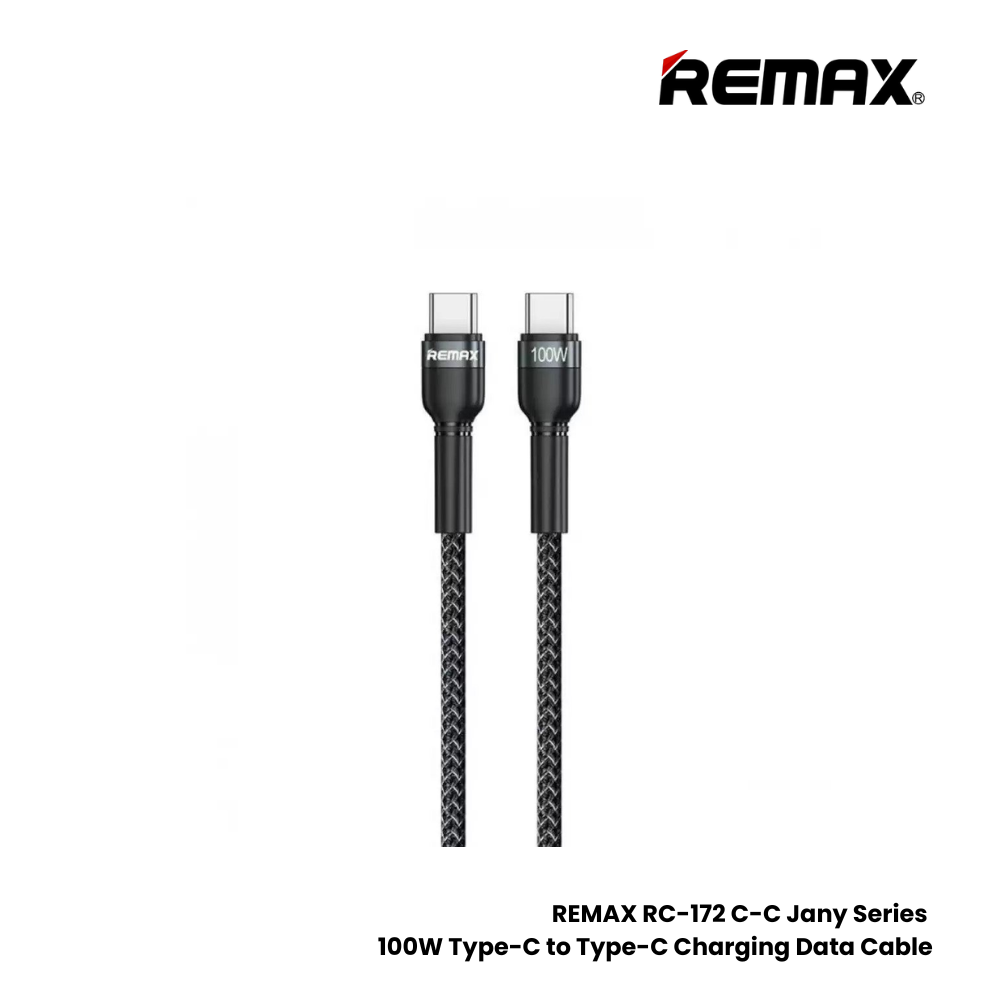 Remax 100W PD Fast Charging USB-C To USB-C Cable | Black