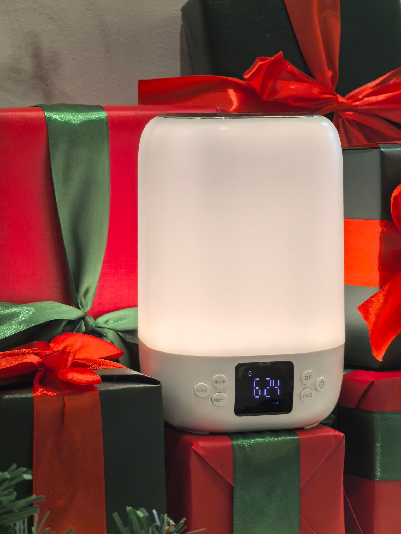 Musky Led Display Alarm Clock With Bluetooth Speaker