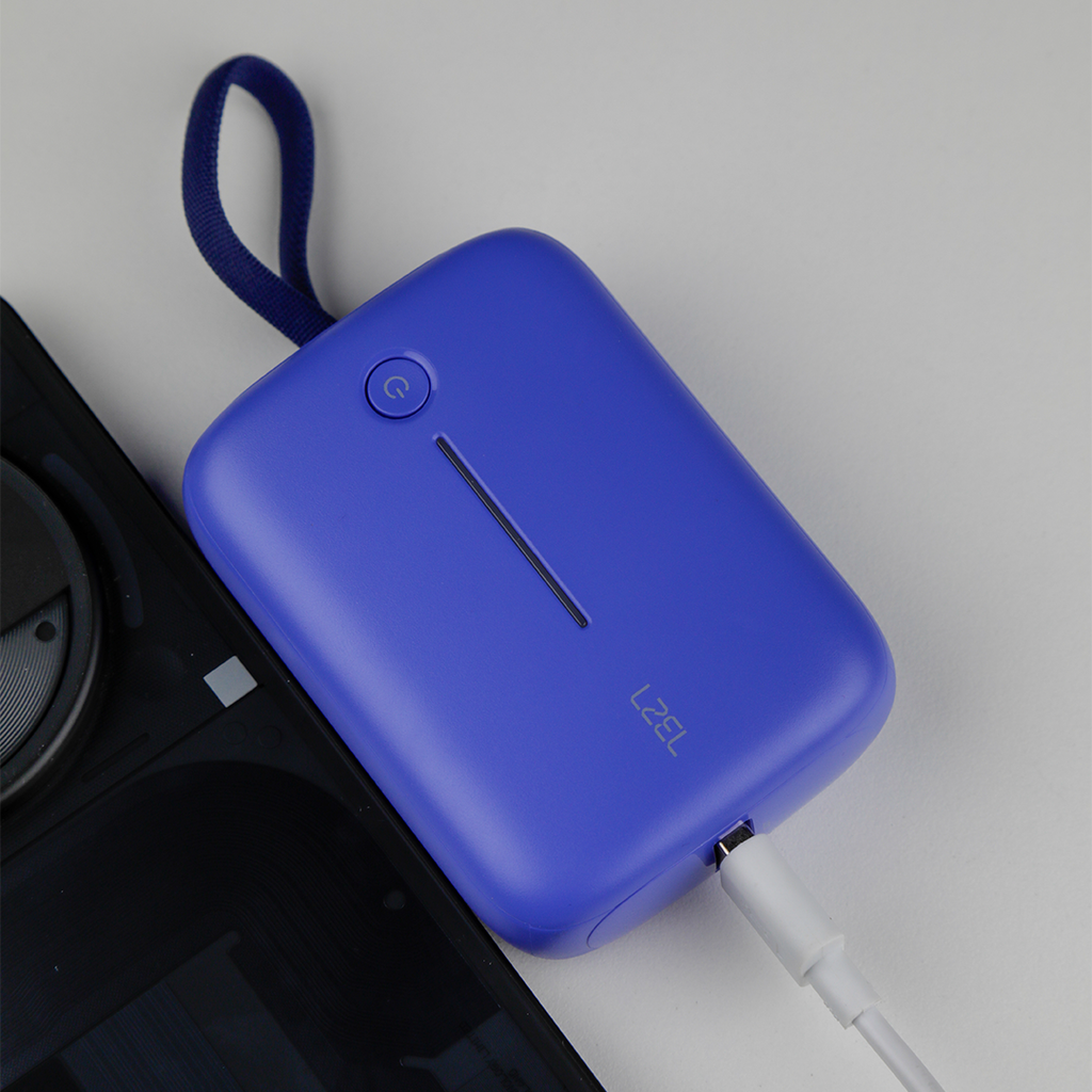 LZEL PrimeBrio Neo 10K Mini Power Bank 22.5W – 10000mAh, Detachable Type-C Cable