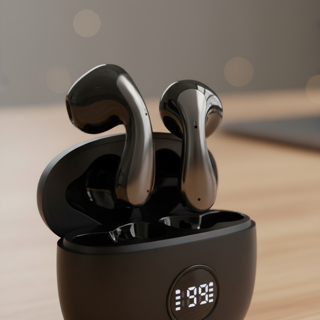 Asli Global EchoPods Pro TWS Bluetooth Earbuds with Touch Control IPX4 | Black