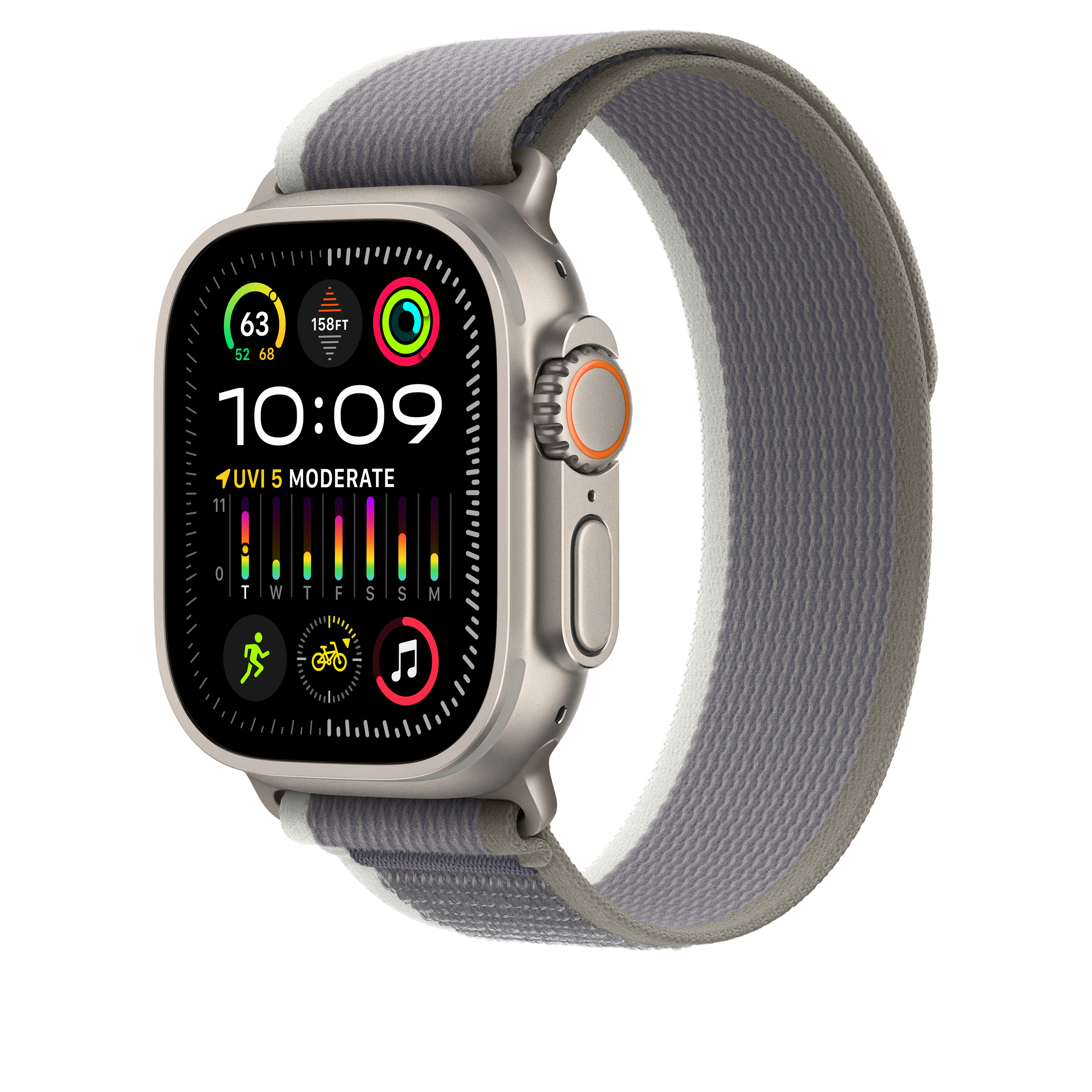 Watch 49mm Trail Loop S/m | Green / Gray