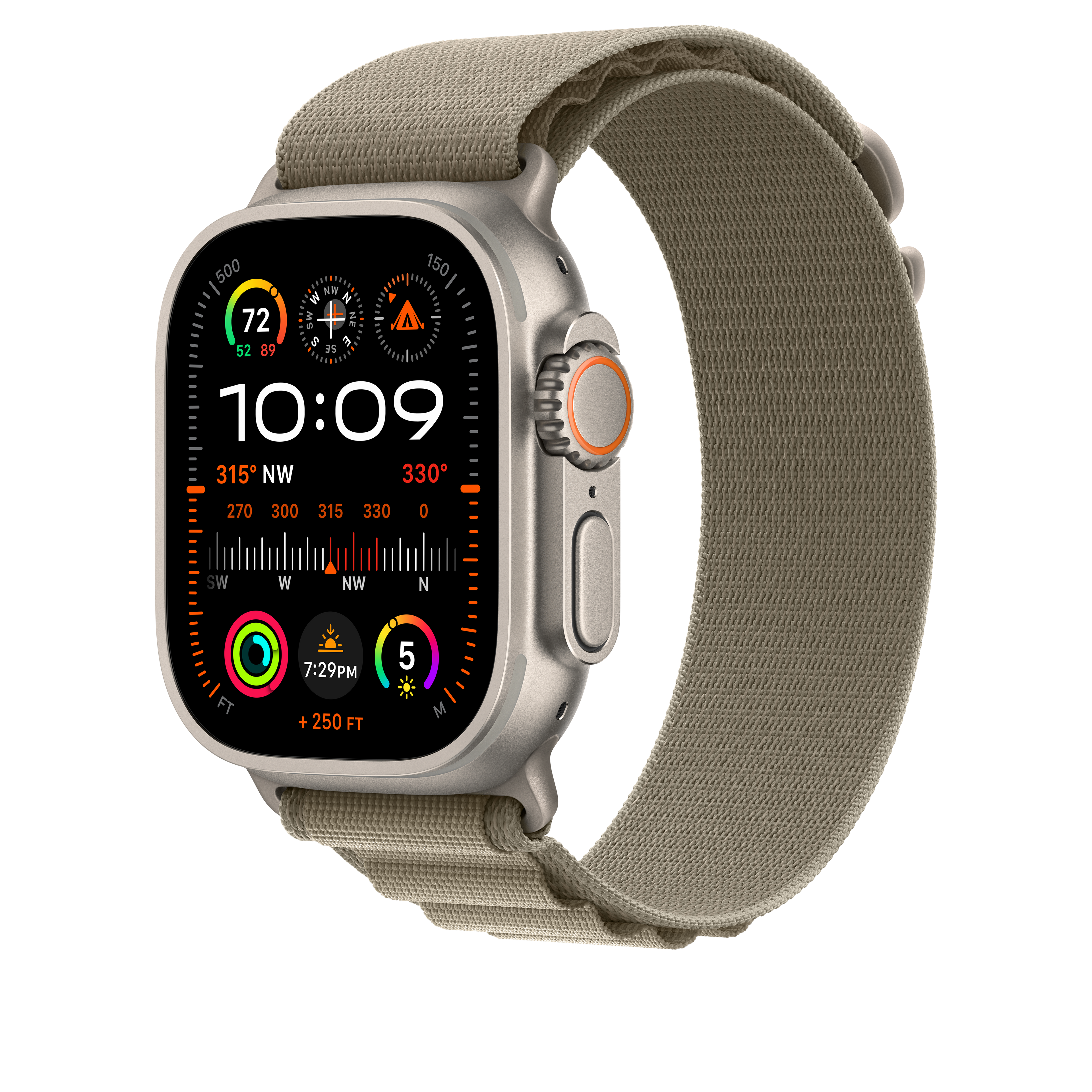 Apple Watch 49mm Olive Alpine Loop Medium | MT5U3