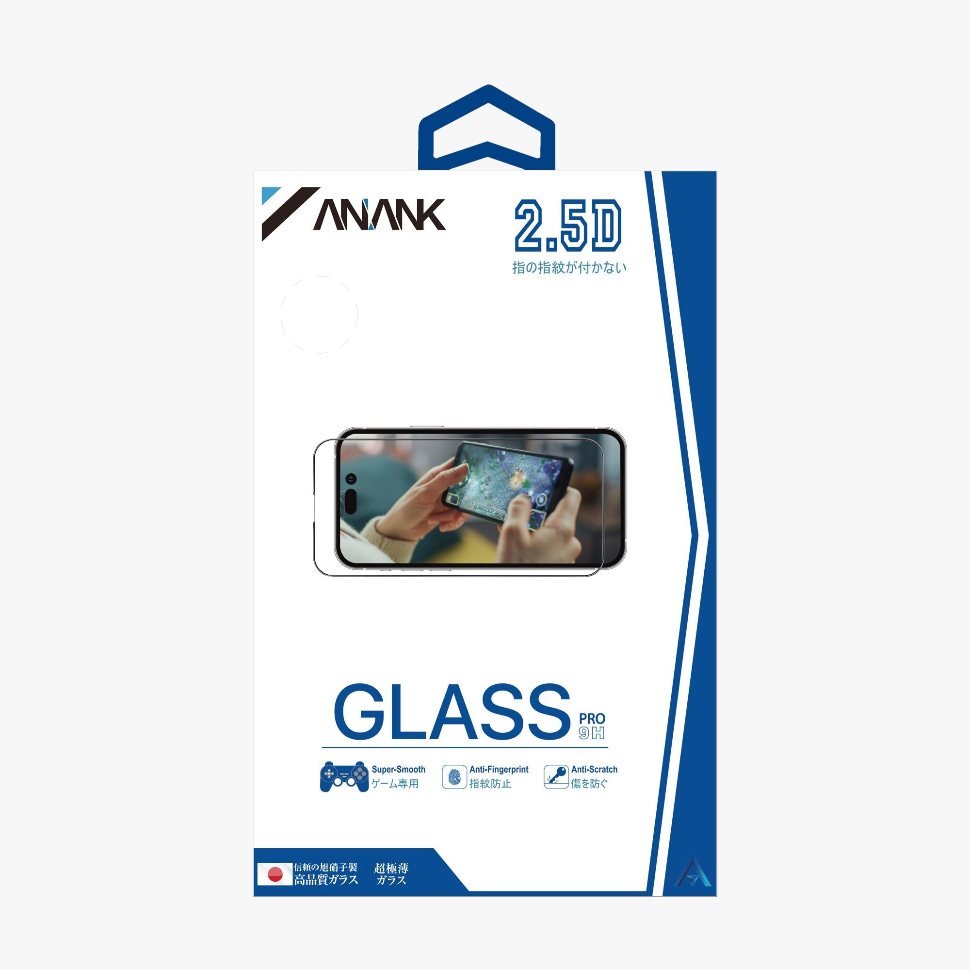 Anank iPhone 15 Pro Max Glass 2.5D Anti Finger Print