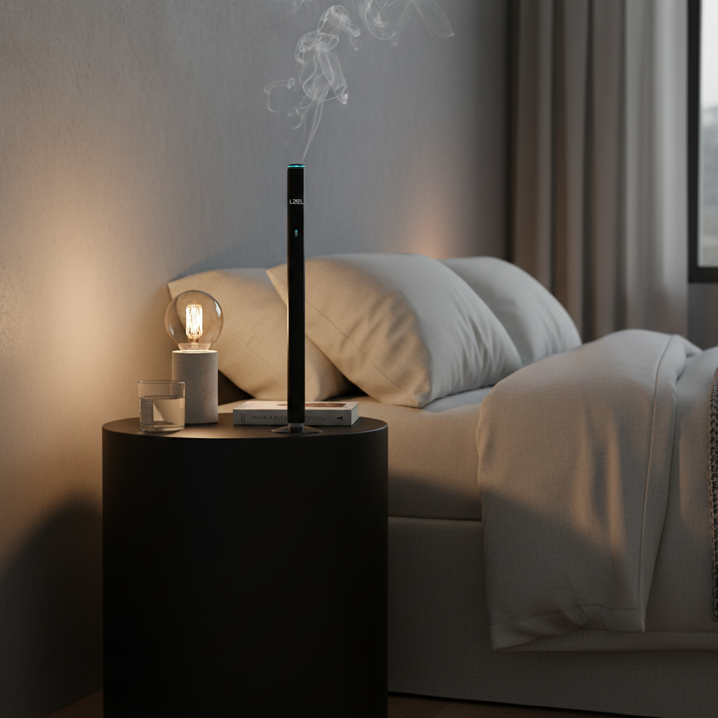 LZEL Aroma Diffuser Aromavista Serenity Prestige Scent Diffuser Waterless Nebulizer Aroma Diffuser, 2000sqft | Black