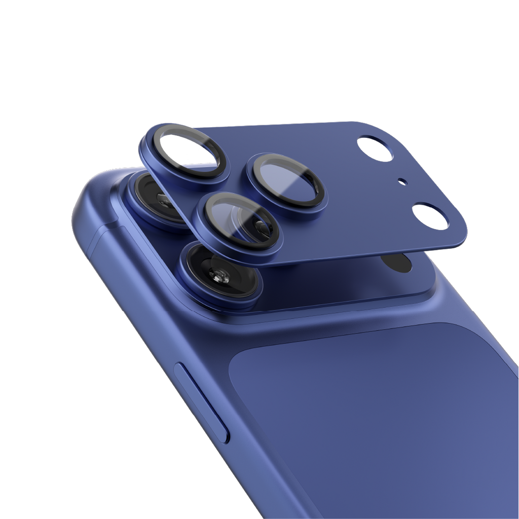 Asli  Global Armorlens Series Metal Tempered Glass Camera Lens Protector For IPhone 17 Pro Max | Blue