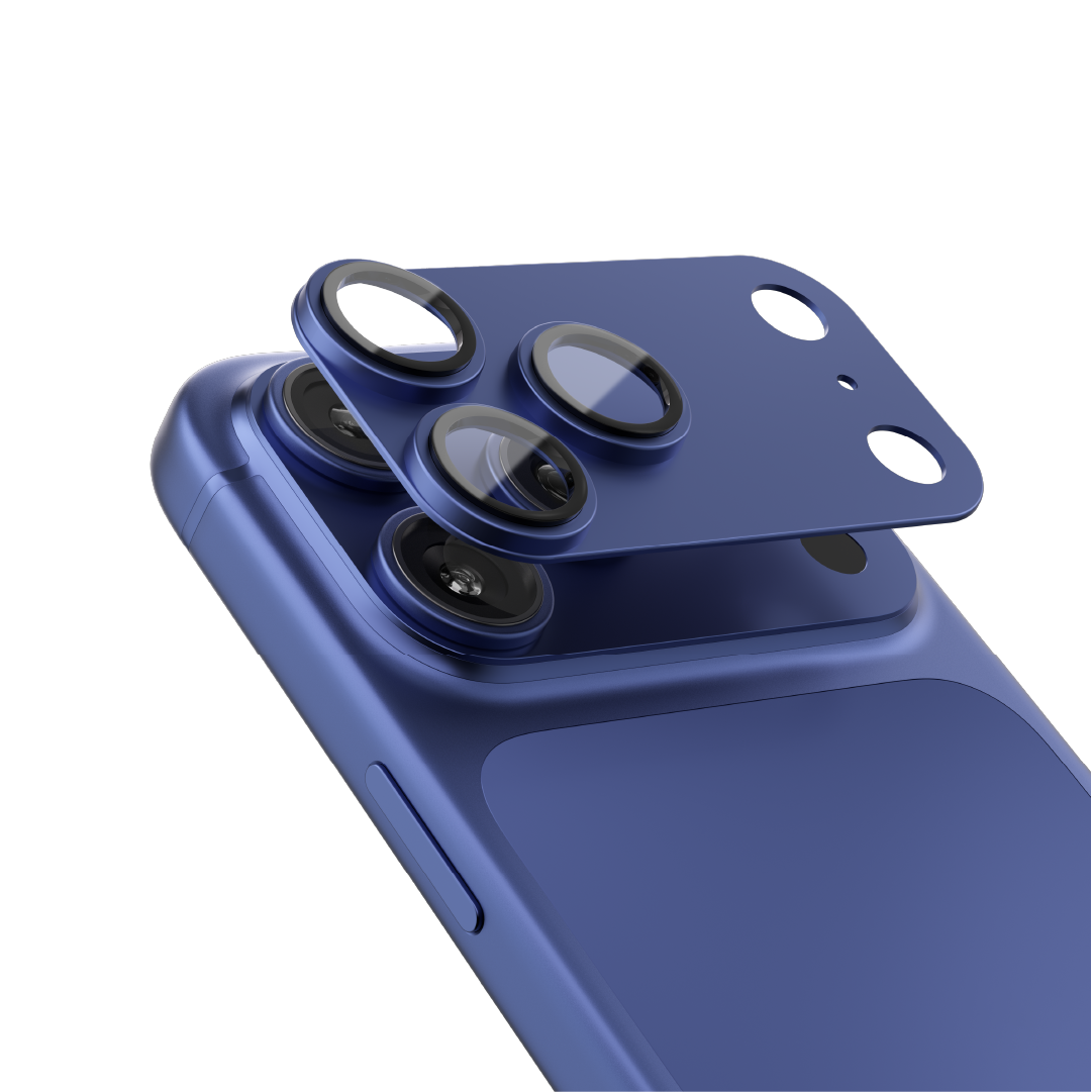 Asli  Global Armorlens Series Metal Tempered Glass Camera Lens Protector For IPhone 17 Pro Max | Blue
