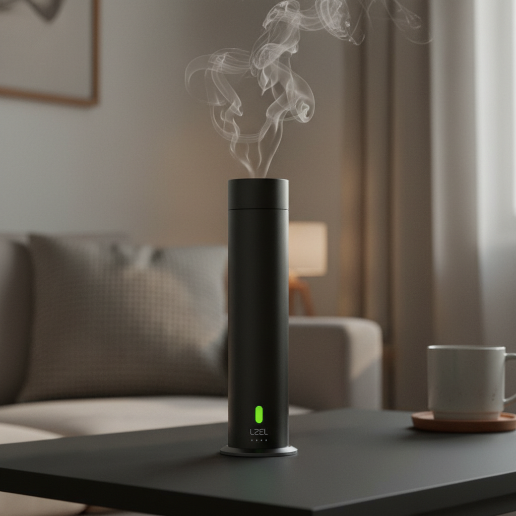 LZEL Aroma Diffuser Aromavista Luxe Luxury Scent Diffuser 120ml, Remote Controlled | Black